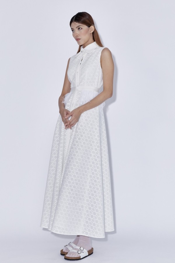 Lily-of-the-valley shirt-dress