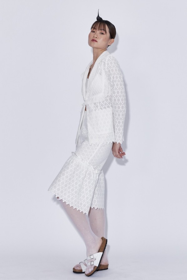 Lily-of-the-valley blazer